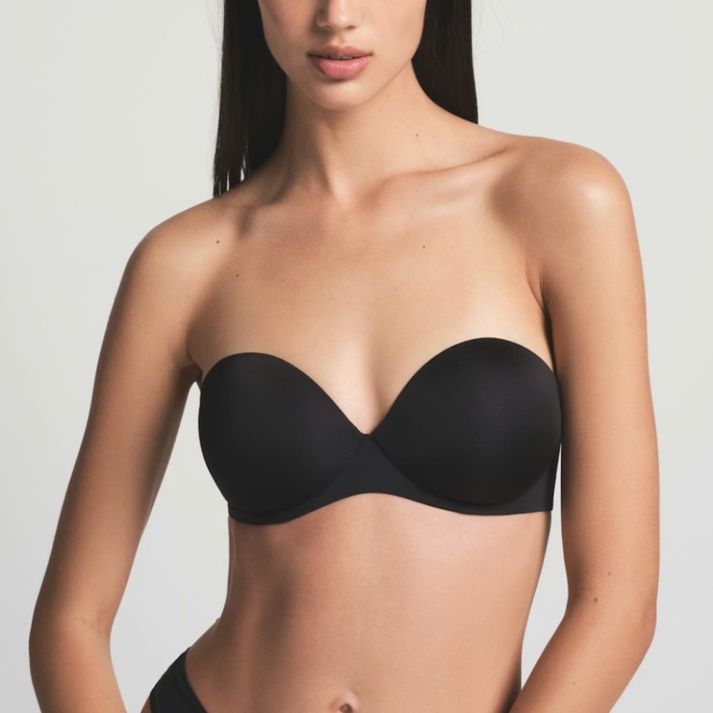 SKIMS Strapless Push-Up Bra (34DD | Black)
